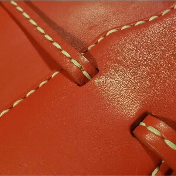 Tod's Red Leather Tote Bag~$1500 - Picture 7 of 10
